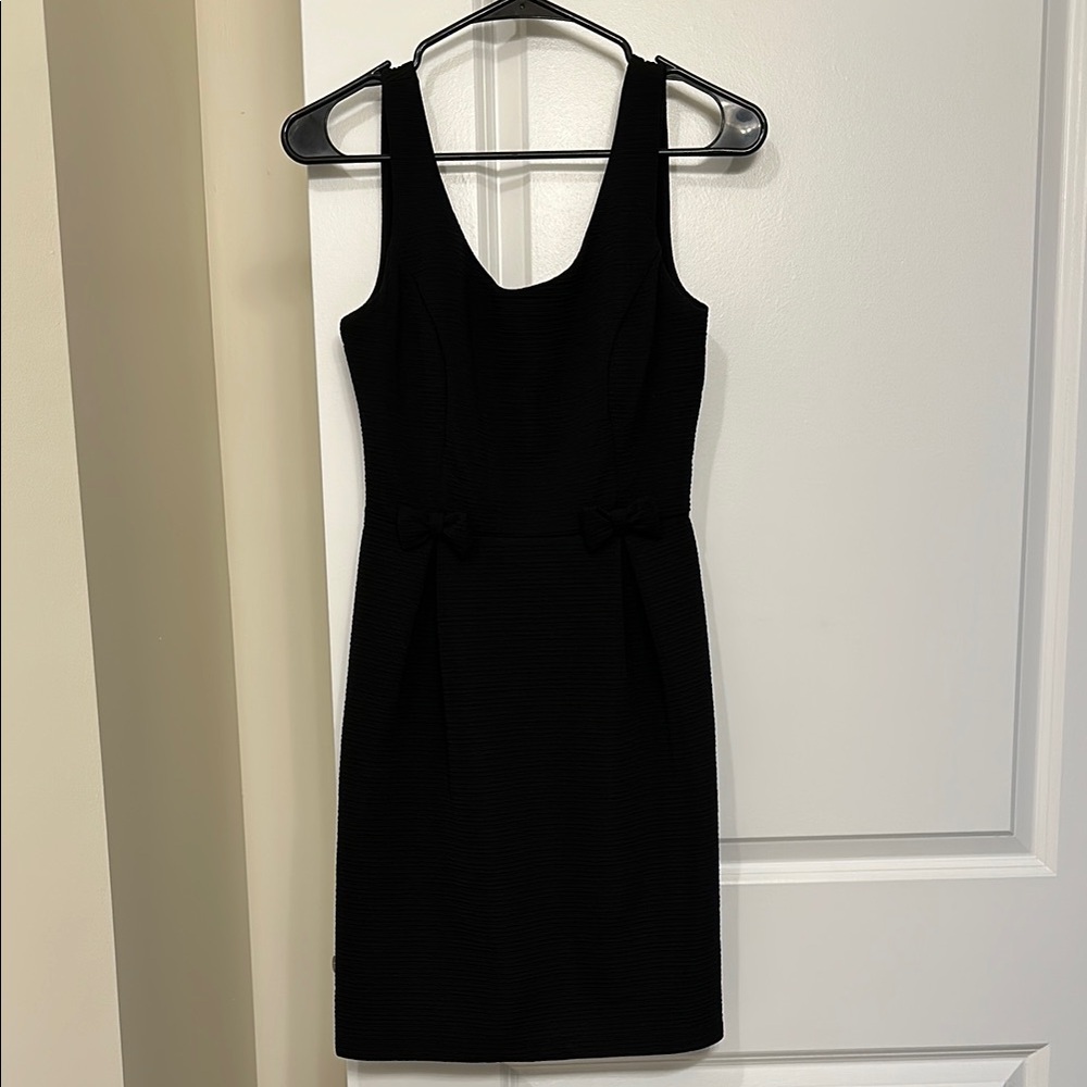 LC Lauren Conrad Black Sheath Dress Midi Sleeveless